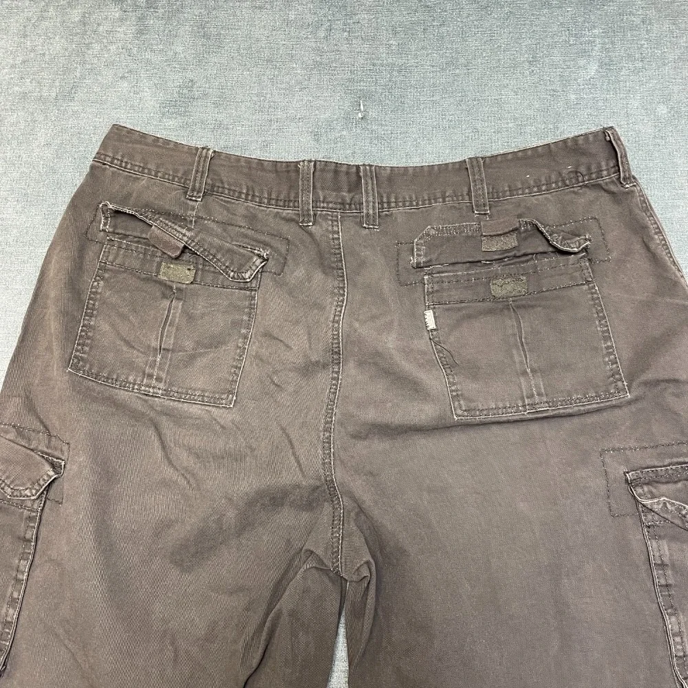 Pro Club Cargo Shorts Mens 44 Gray Flat Front Beach Summer Wear Camping Hiking